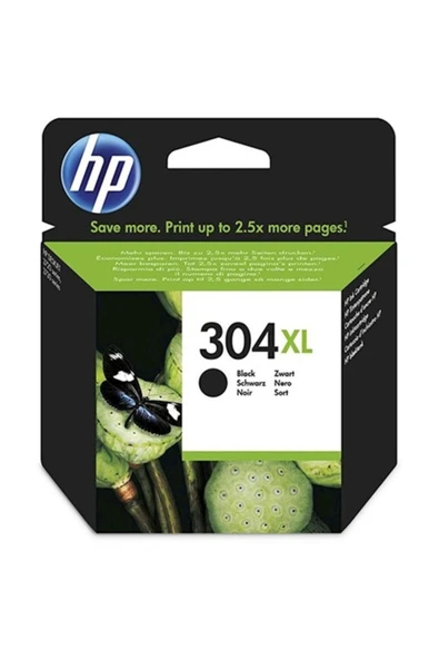 (304xl) Orjinal Black Mürekkep Kartuş (n9k08ae) ürün görseli 1