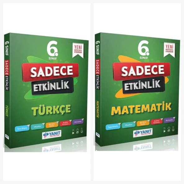 Yanıt 6. Sınıf Türkçe & Matematik Sadece Etkinlik ürün görseli