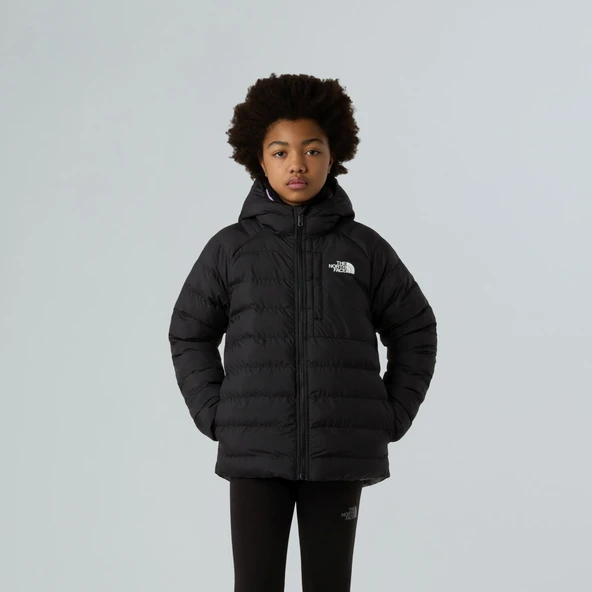 The North Face PERRITO Kapşonlu İki Tafaflı Kız Çocuk Ceketi NF0A88UEWOO1 - Resim 4