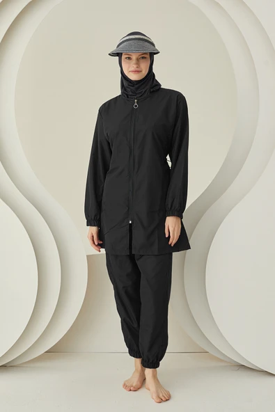 Siyah Modern Tesettür Mayo ürün görseli