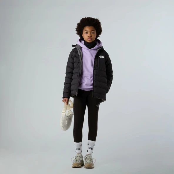 The North Face PERRITO Kapşonlu İki Tafaflı Kız Çocuk Ceketi NF0A88UEWOO1 - Resim 6