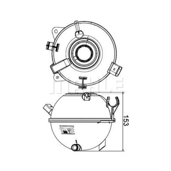 Genleşme Kavanozu Caddy III Golf V Golf VI Golf Plus Jetta III Jetta IV Passat Scirocco Sharan Tiguan Touran Audi A3 Audi Q3 ürün görseli