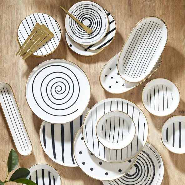 Fecra Dark 25 Parça Kahvaltı Seti - 3