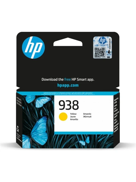 Hp 938 Sarı Orijinal Mürekkep Toneri 4S6X7PE ürün görseli 1