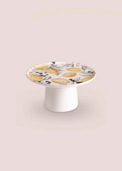 The Mia Limoncello Ayaklı Servis Tabağı 19 cm - Resim 6