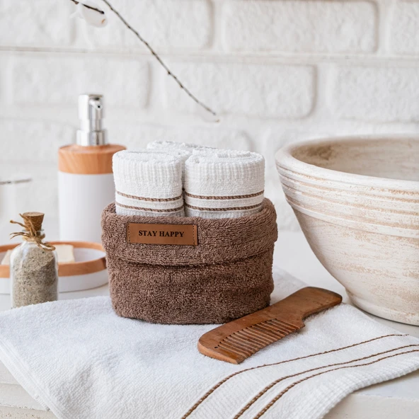 Schafer Home Daily 4 lü Havlu Seti 30x50 Cm-Kahverengi - 5