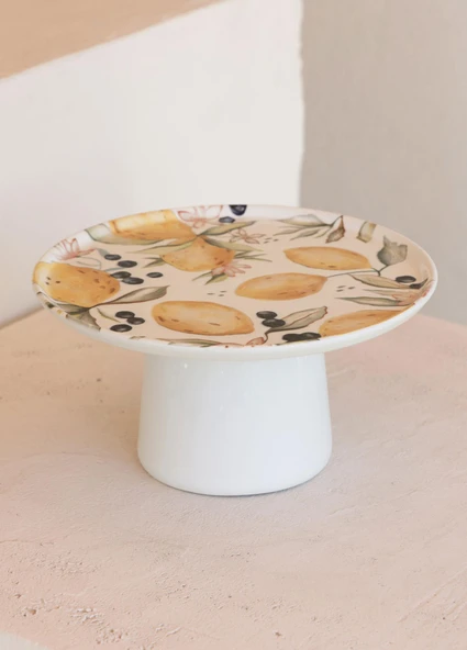 The Mia Limoncello Ayaklı Servis Tabağı 26 cm - Resim 3