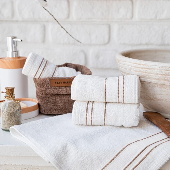 Schafer Home Daily 4 lü Havlu Seti 30x50 Cm-Kahverengi - 8