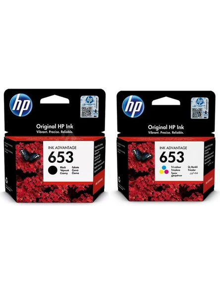 Hp 653 3YM75AE / 3YM74AE Avantaj Paket Orjinal Kartuş / Hp Deskjet 6075 / 6475 - Resim 2