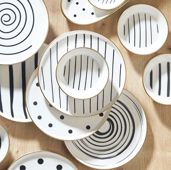 Fecra Dark 25 Parça Kahvaltı Seti - 4