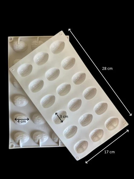 Pastaland Silikon Kek Kalıbı Ceviz Kabuğu - Resim 2