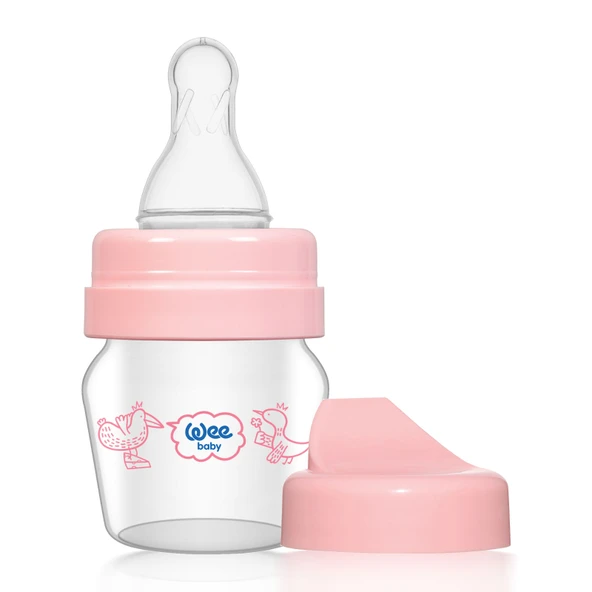 Wee Baby Mini Cam Alıştırma Bardağı Seti 30 ml - Pembe - 2
