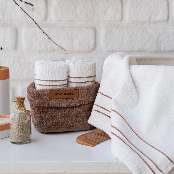 Schafer Home Daily 4 lü Havlu Seti 30x50 Cm-Kahverengi - 3