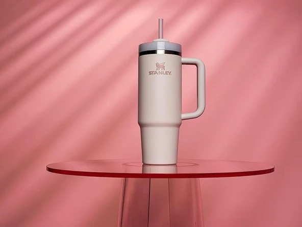 Stanley Quencher Tumbler Termos 0,88 L Pudra - Resim 3