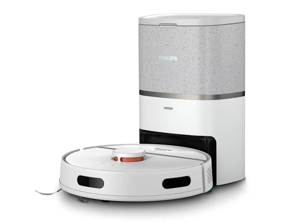 Philips HomeRun 3000 Serisi Aqua XU3110/02 Çöp İstasyonlu Beyaz Akıllı Robot Süpürge