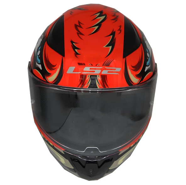 LS2 RAPID 2 SPOX KIRMIZI-GRİ KASK XXL - Resim 3