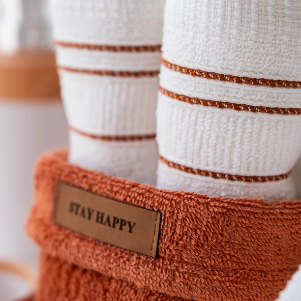 Schafer Home Daily 4 lü Havlu Seti 30x50 Cm-Kiremit - 4