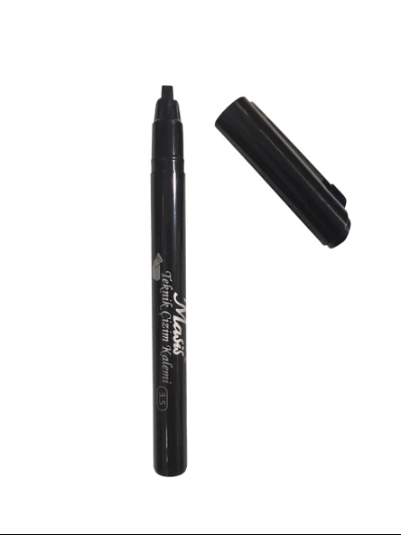 Teknik Çizim Kalemi Kaligrafi Kalemi Kesik Uçlu 3.5 mm Siyah - Resim 2