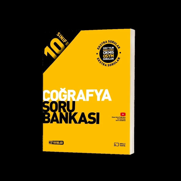 Hız Yayınları 10. Sınıf Coğrafya Soru Bankası Güncel Müfredat ürün görseli