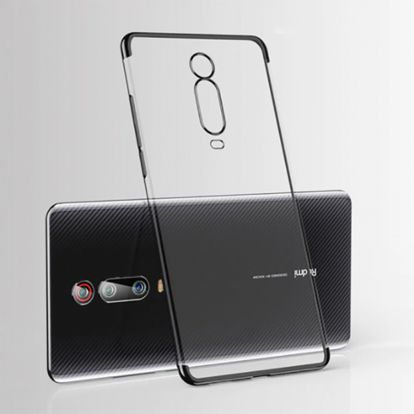 Xiaomi Mi 9T Kılıf Zore Dört Köşeli Lazer Silikon Kapak - 1