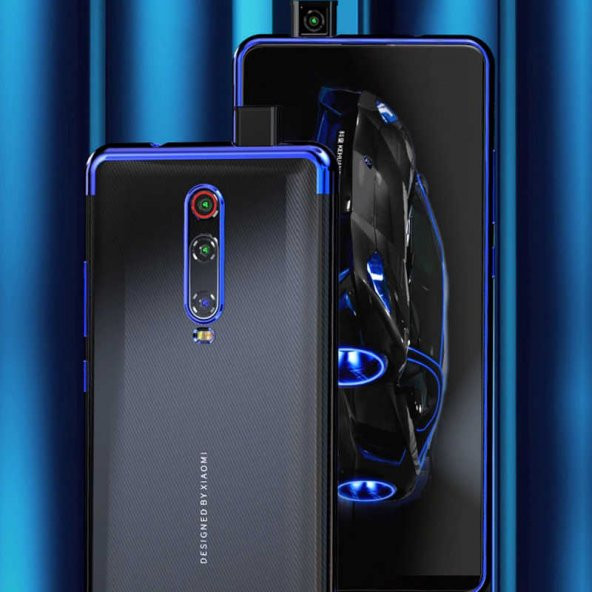 Xiaomi Mi 9T Kılıf Zore Dört Köşeli Lazer Silikon Kapak - 3