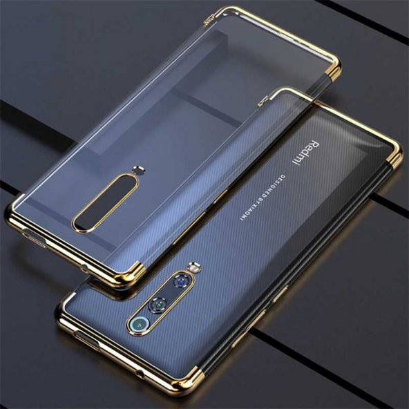 Xiaomi Mi 9T Kılıf Zore Dört Köşeli Lazer Silikon Kapak - 7