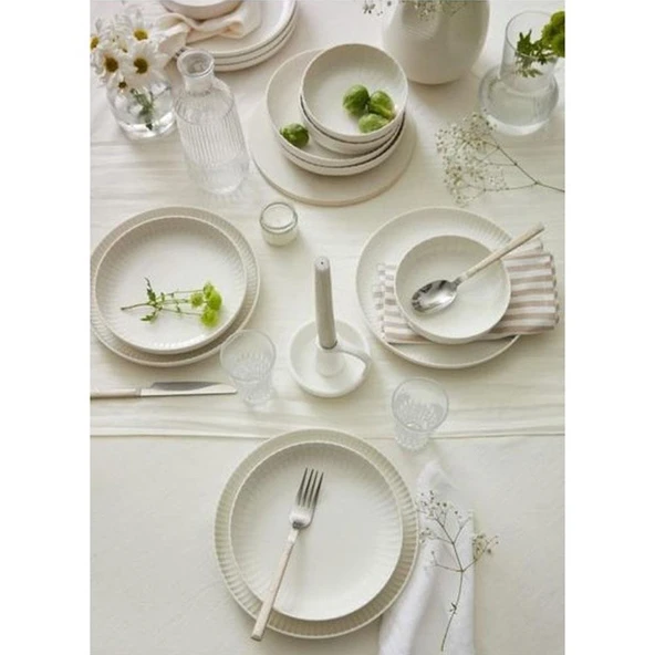Kütahya Porselen Bone Crest 24 Parça Yemek Takımı Sade - 2