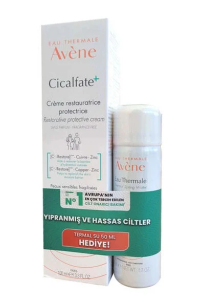 Avene Cicalfate Creme 100 ml-Termal Su 50 ml Hediye ürün görseli 1