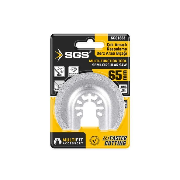 SGS MULTI-TOOLS KESİCİ VE RASPALAMA DERZ ARASI TEMİZLEME ELMAS 65MM ürün görseli