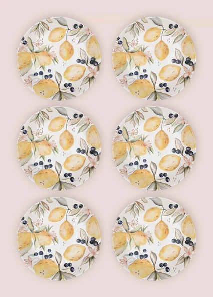 The Mia Limoncello Yemek Tabağı 6lı Set 20 cm - Resim 8