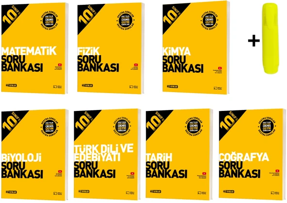 Hız 10. Sınıf Tüm Dersler Soru Bankası Seti 7 Kitap Yeni ürün görseli 1
