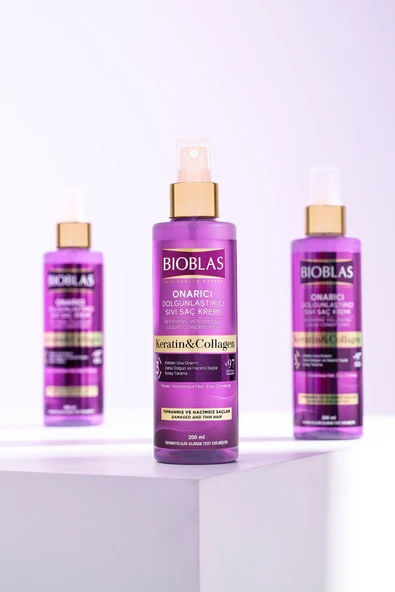 Bioblas Sıvı Saç Kremi Kolajen Keratin 200 ml - Dökülme Karşıtı Hacim & Dolgunlaştırıcı - 4