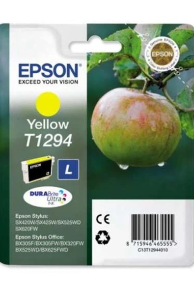 epson Bx305-320 Sx425 Yellow Sarı Mürekkep Kartuş T12944022 ürün görseli 1