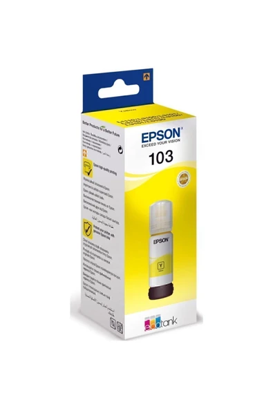 EPSON Kartuş- C13t00s44a 103 65ml Yellow Ecotank Ka - Resim 2