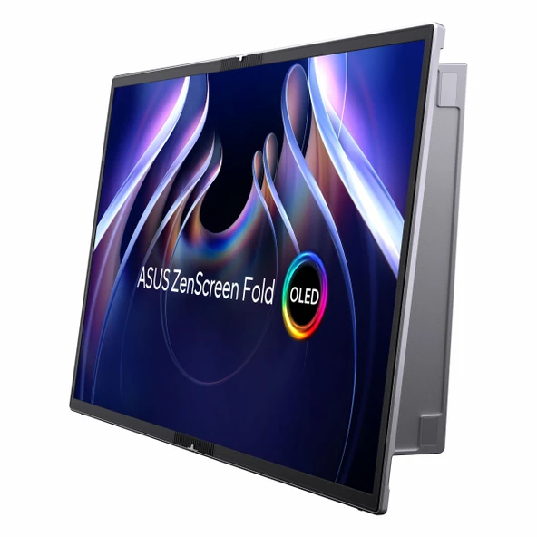 Asus ZenScreen Fold MQ17QH 17.3" 60Hz 0.2Ms mHDMI+USB-C HDR QHD OLED Pivot Taşınabilir Monitör - Resim 3