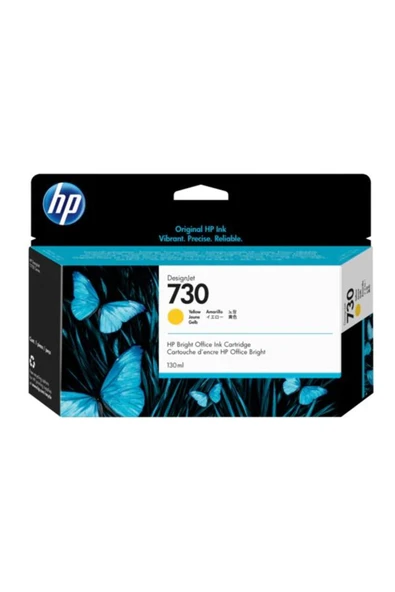 HP P2V64A (730) SARI 130 ML GENIS FORMAT MUREKKEP KARTUSU - 2