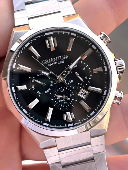 Quantum  İtalyan Bileklik Setli 2 Yıl Garantili Suya Dayanıklı Çelik Kordon Renk Atma Yapmaz VS.BLKT.0569 - Resim 4