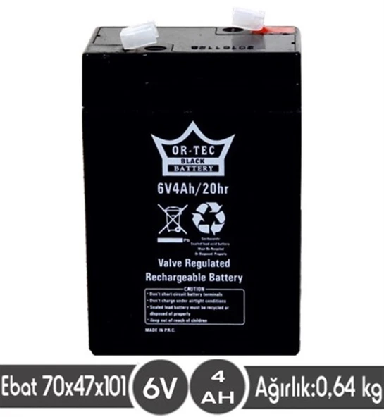 6 V 4 AHM IŞILDAK BATARYASI ürün görseli