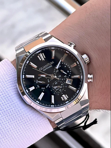 Quantum  İtalyan Bileklik Setli 2 Yıl Garantili Suya Dayanıklı Çelik Kordon Renk Atma Yapmaz VS.BLKT.0569 - Resim 3