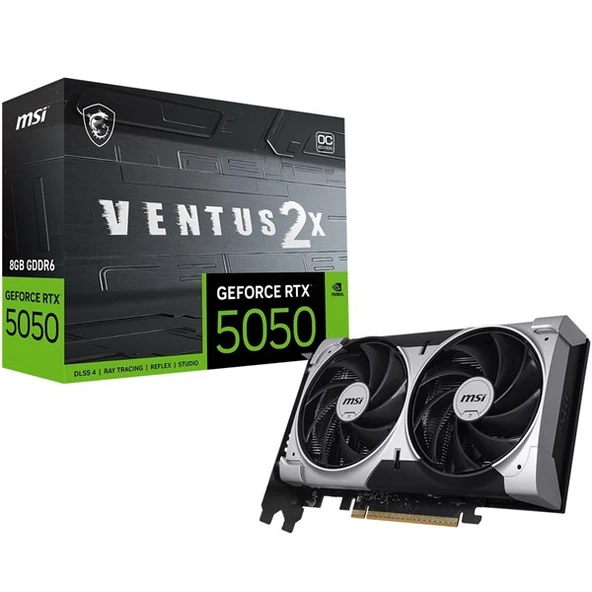 MSI 8GB RTX5050 VENTUS 2X OC 8G GDDR6 128bit HDMI-DP PCIE 5.0 ürün görseli
