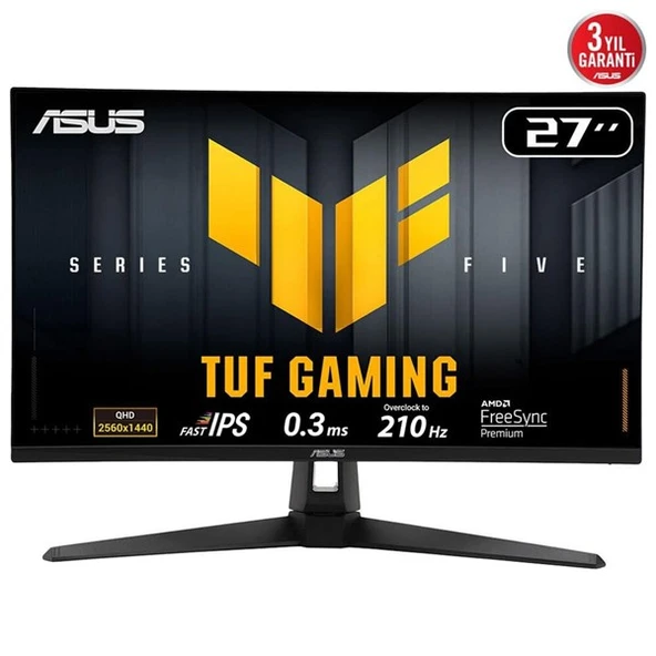 ASUS 27" IPS TUF GAMING VG27AQ5A 0.3MS 210Hz HDMI-DP Gaming Monitör (2560 X 1440) ürün görseli