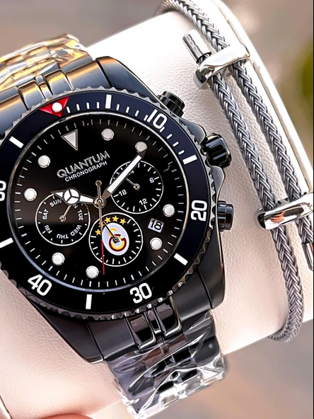 Quantum Galatasaraylı Lisanslı İtalyan Tasarım Bileklik Hediyeli 10 Atm Taraftar Kol Saati EGS1090.650 ürün görseli