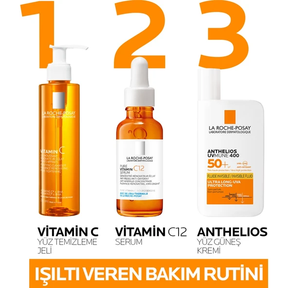 La Roche Posay C Vitamini İçerikli Işıltı Veren Yüz Temizleme Jeli 200 ml - Resim 7