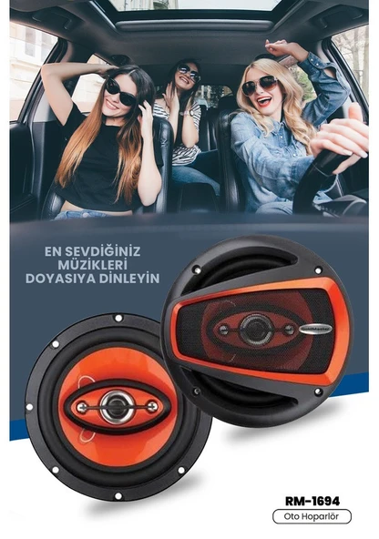 Goldmaster Rm-1694 4 Way 700 Watt Oto Hoparlör - 2