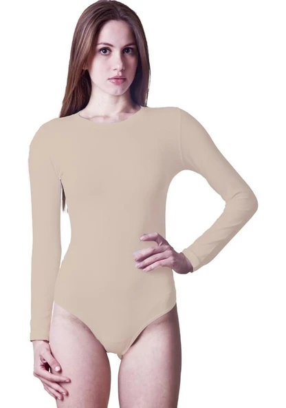 6 Adet Dono Bayan Likralı Uzun Kollu Çıtçıtlı Body 2340 - Resim 3