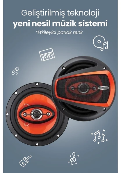 Goldmaster Rm-1694 4 Way 700 Watt Oto Hoparlör - 4