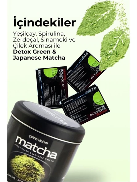 Greenlabel Matcha Çayı 5 g x 30 Saşe | Detox Green & Japonese - Resim 2