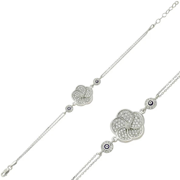 Gümüş Papatya Bayan Bileklik ürün görseli