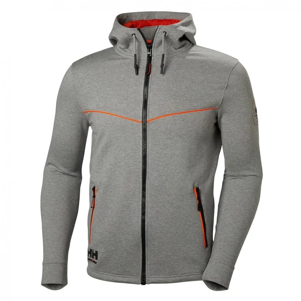 Helly Hansen Workwear Chelsea Evolutıon Fermuarlı Kapüşonlu Sweatshirt -79197 - Resim 2