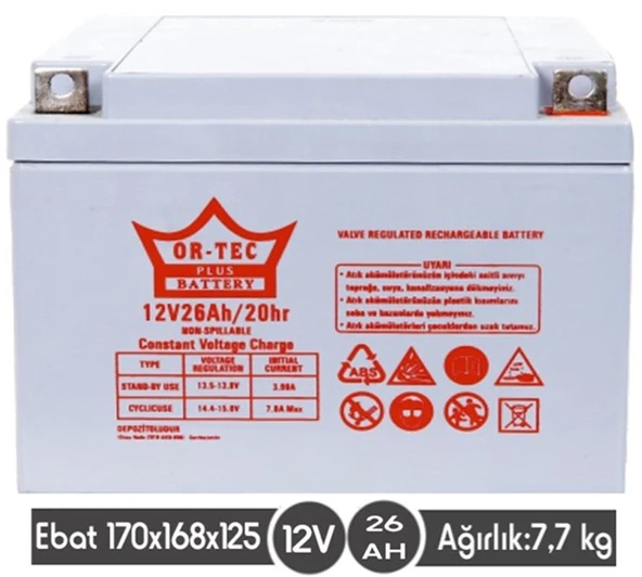 12 V 26 AHM KURU AKÜ - 1